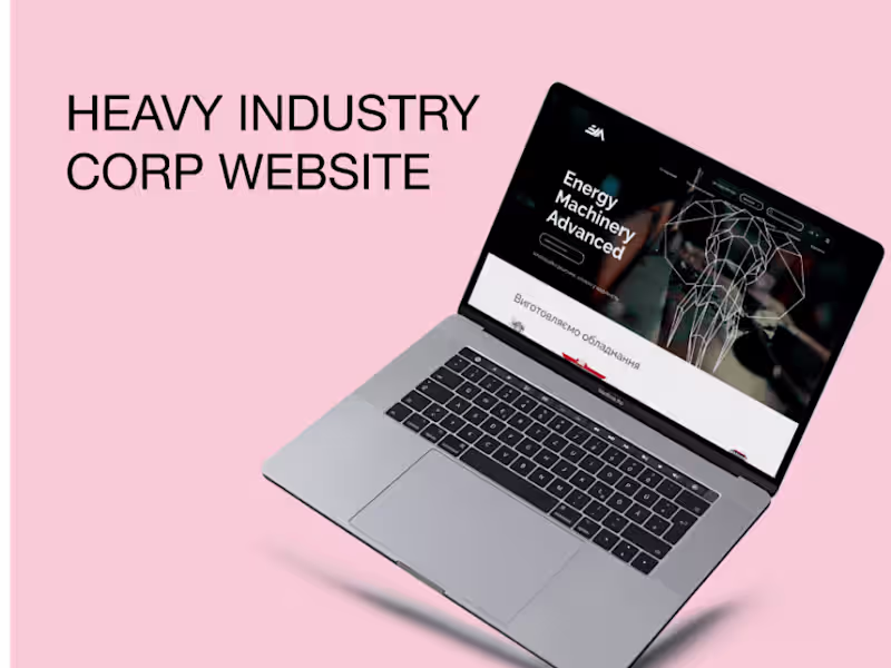 Cover image for Heavy industry corp website