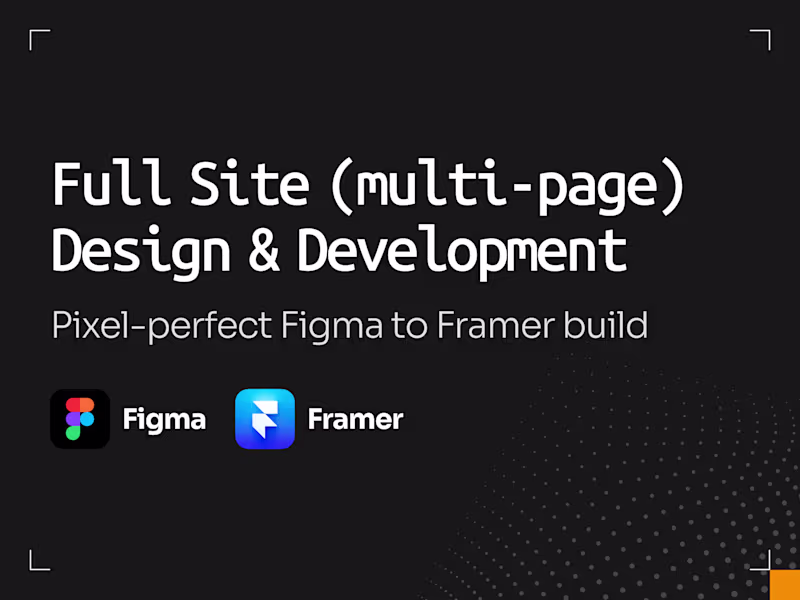 Cover image for Figma Design & Framer Development