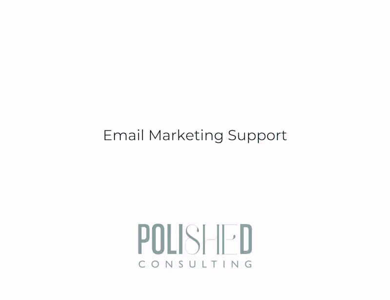 Cover image for EMAIL MARKETING SUPPORT