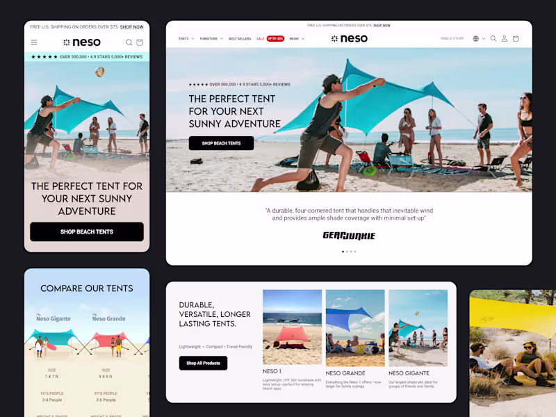 Cover image for Neso - Shopify Store and Landing pages