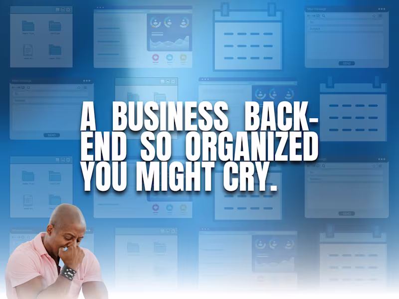 Cover image for Your Business Back-end Will Be So Organized it Will Make You Cry