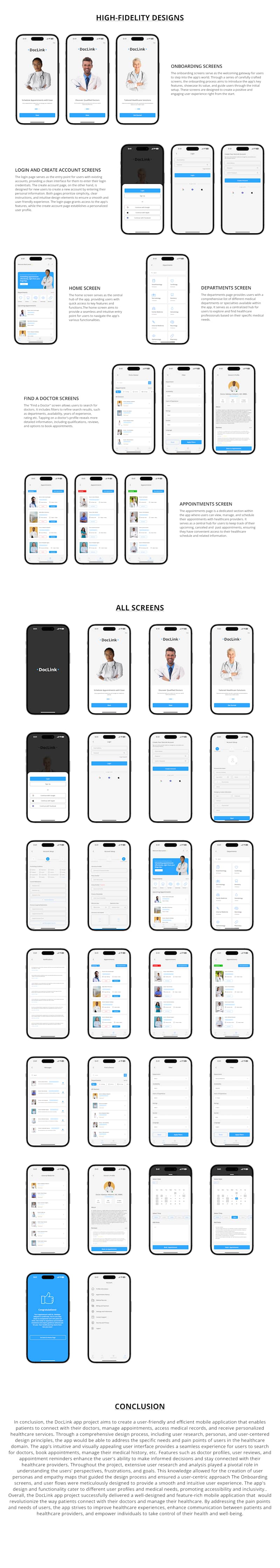 Cover image for DocLink- UI/UX Case study on Behance