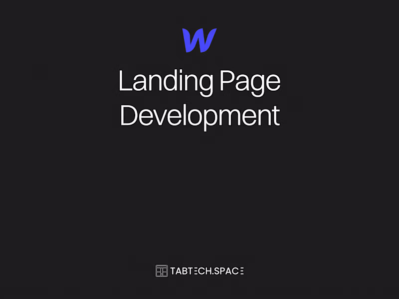 Cover image for Webflow landing page