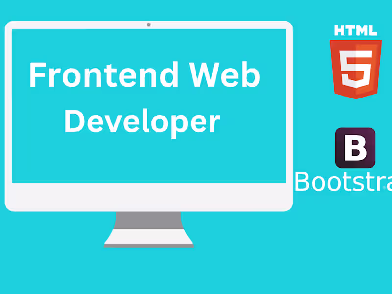 Cover image for I will be your frontend web developer in html,CSS,JS & Bootstrap