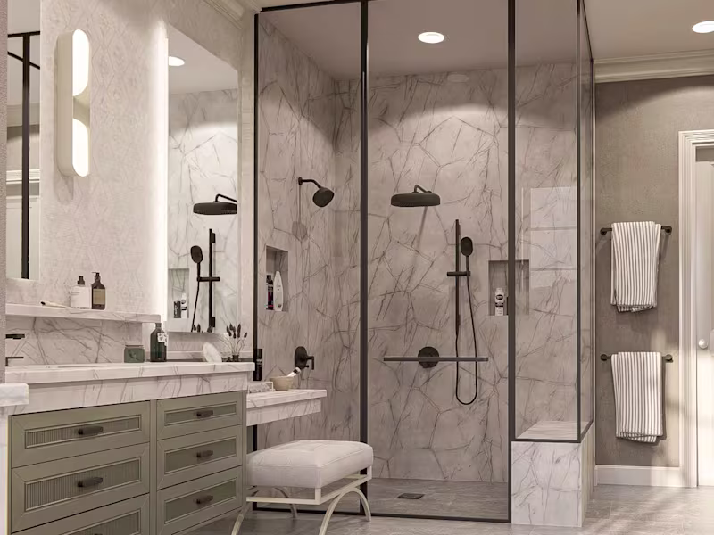 Cover image for 3d Renderings Primary bath