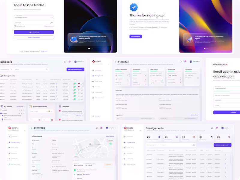 Cover image for OneTrade - Trade & shipment management platform