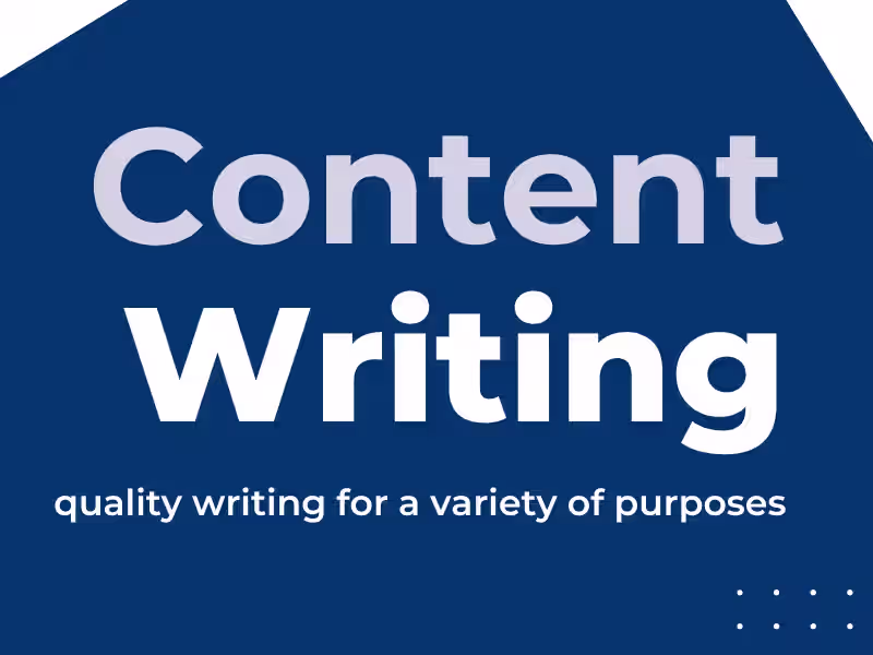 Cover image for content writing