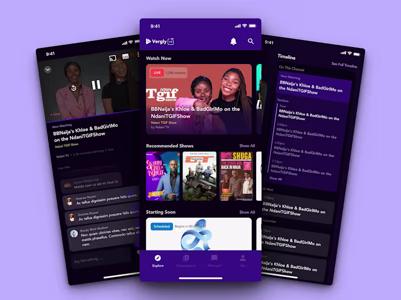 Cover image for Video Streaming Mobile App