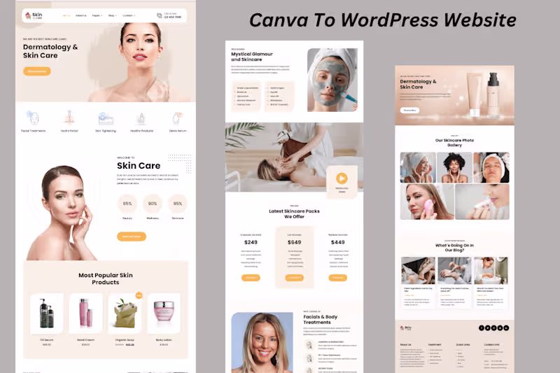 Cover image for Canva to WordPress Website