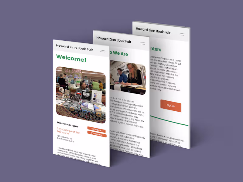 Cover image for Excited to share my work on the Howard Zinn Book Fair websit...