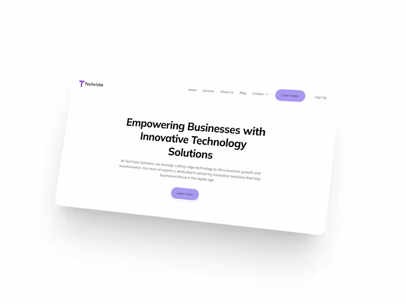 Cover image for Techvista Full Website Development and Design