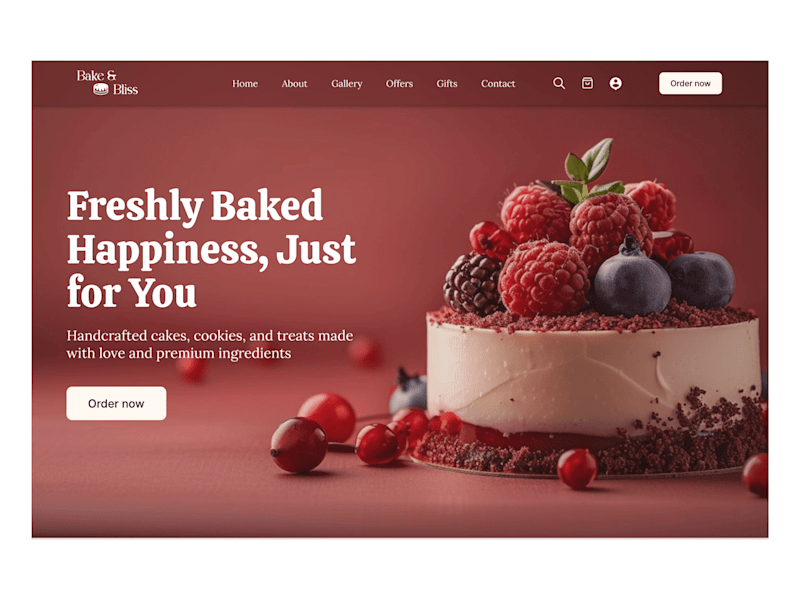 Cover image for Freshly baked cake 
