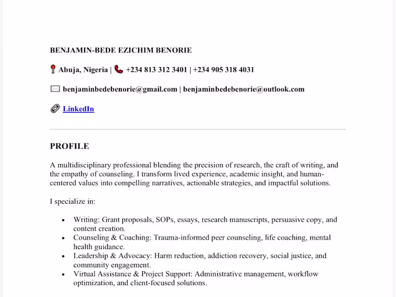 Cover image for Hello Contra Community! I’m a writer specializing in reflect...