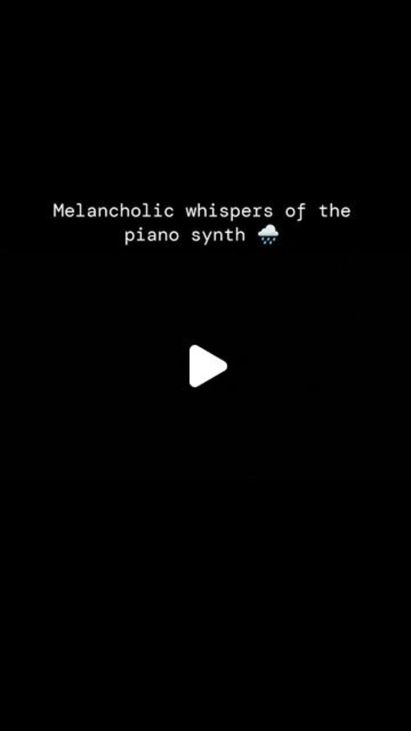 Cover image for Raphael Ojo on Instagram: “Melancholic whispers of the piano sy…