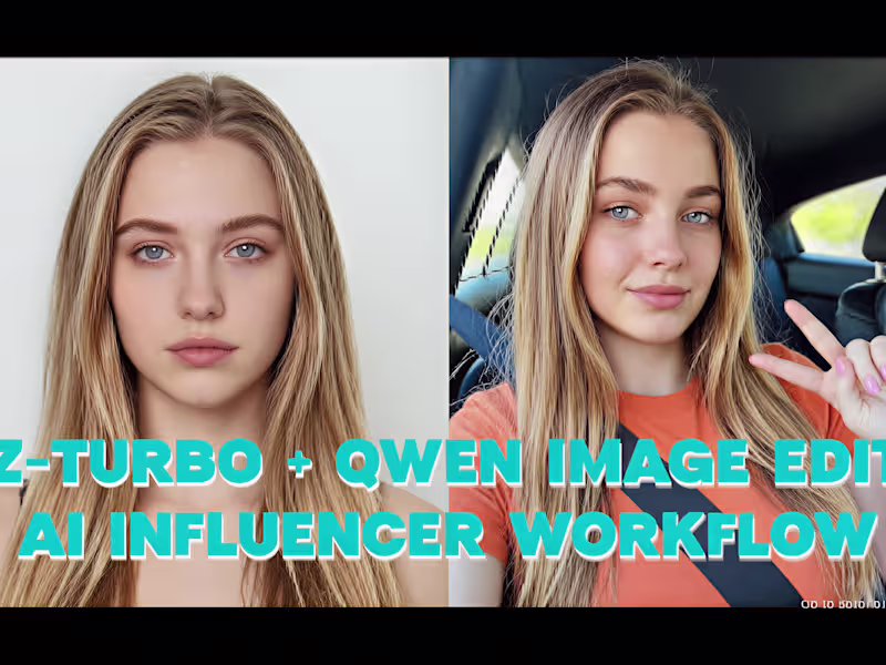 Cover image for do custom consistent sfw, nsfw ai influencer model z image 