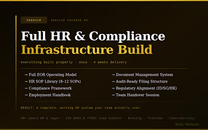 Cover image for Full HR & Compliance Infrastructure Build