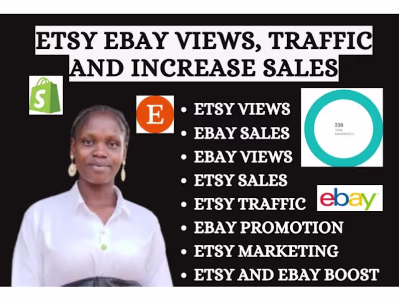 Cover image for Boost etsy shopify ebay promotion ebay views traffic for sales