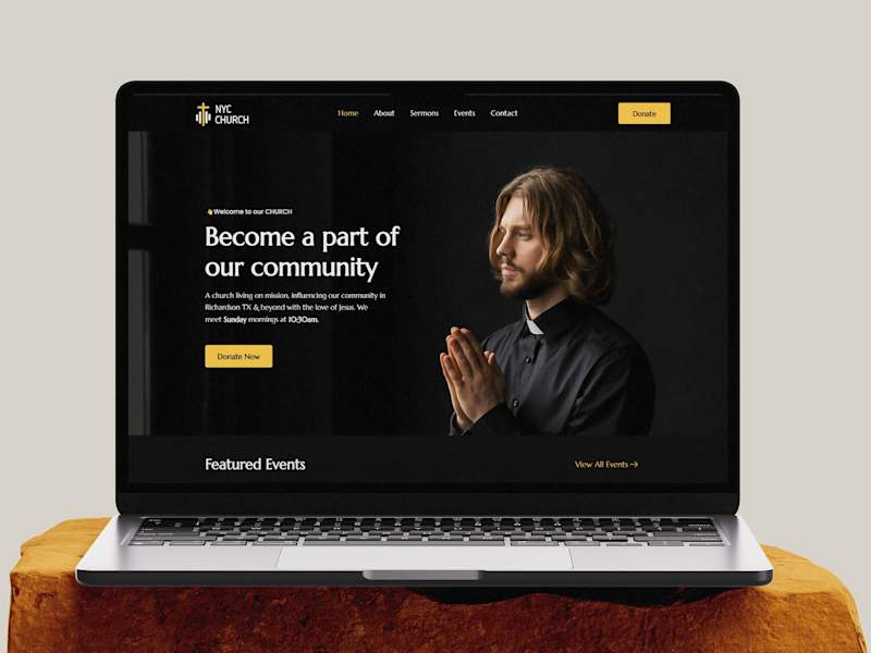 Cover image for Church Website | WordPress Website Design using Elementor