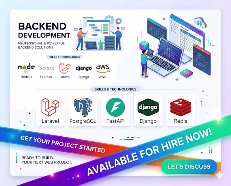 Cover image for Backend Development Service