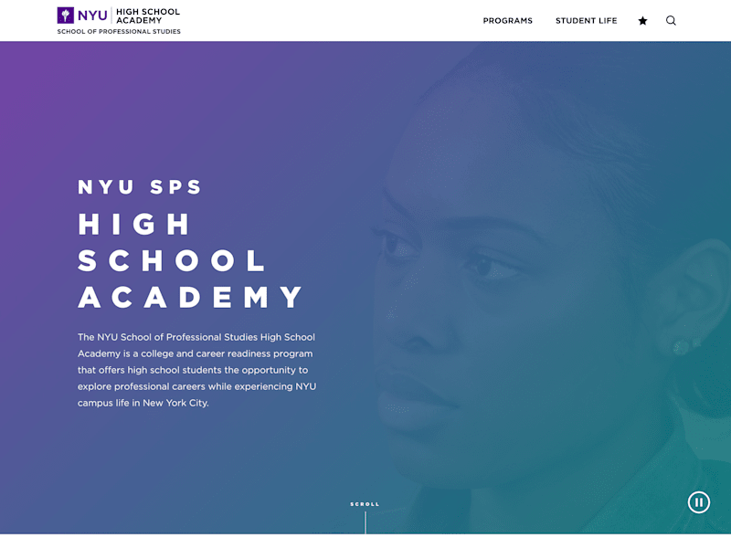 Cover image for NYU SPS High School Academy