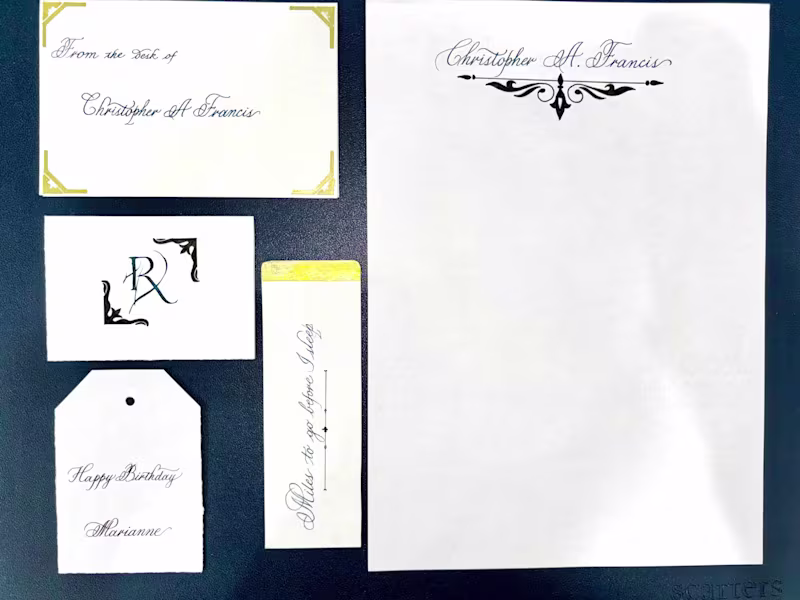 Cover image for Custom Designed Stationery