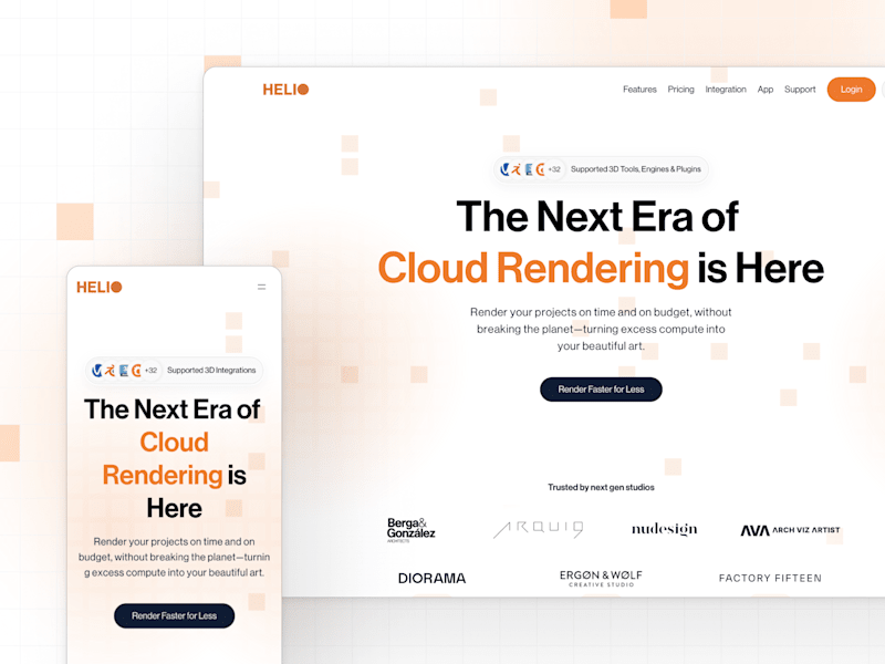 Cover image for Helio Render — The Next Era of Cloud Rendering