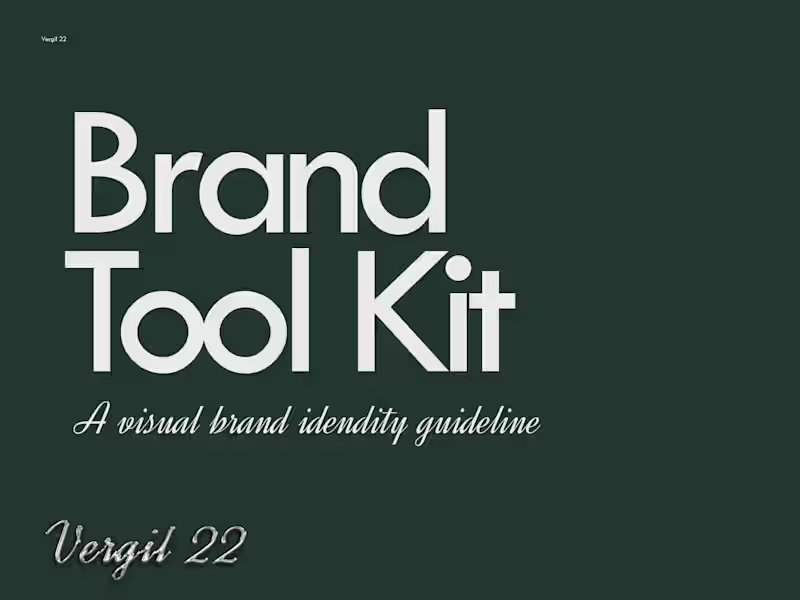Cover image for Logo and Brand Toolkit Design for Vergil 22
