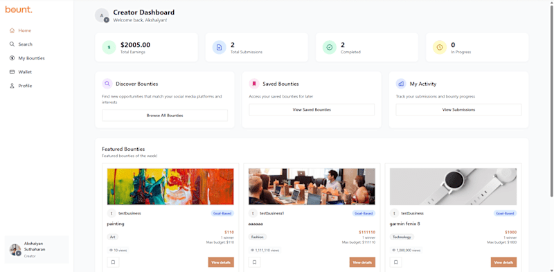 Cover image for Lead Developer for Bount Platform