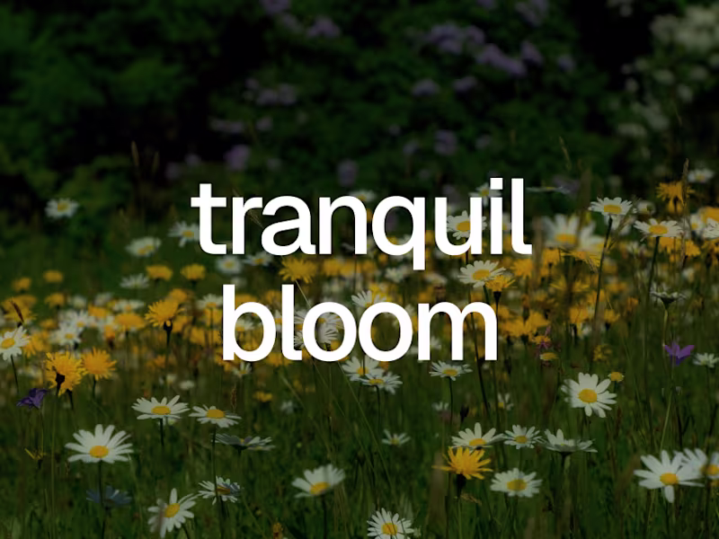 Cover image for Tranquil Bloom — Immersive Audio & GSAP Animations