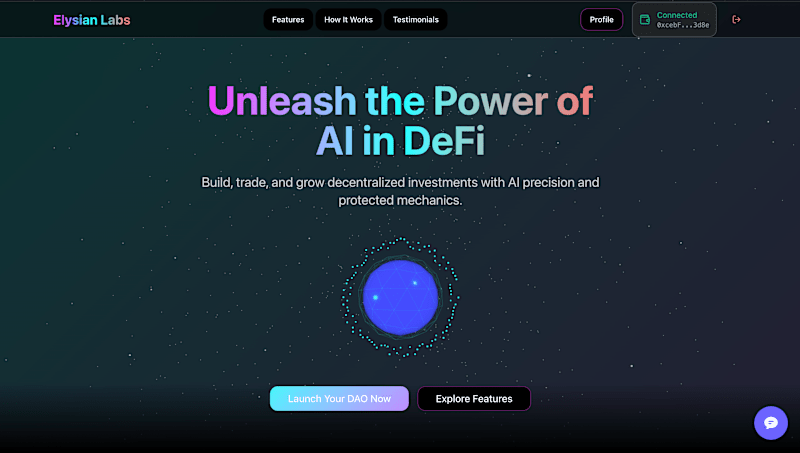 Cover image for Elysian DAO DeFi App