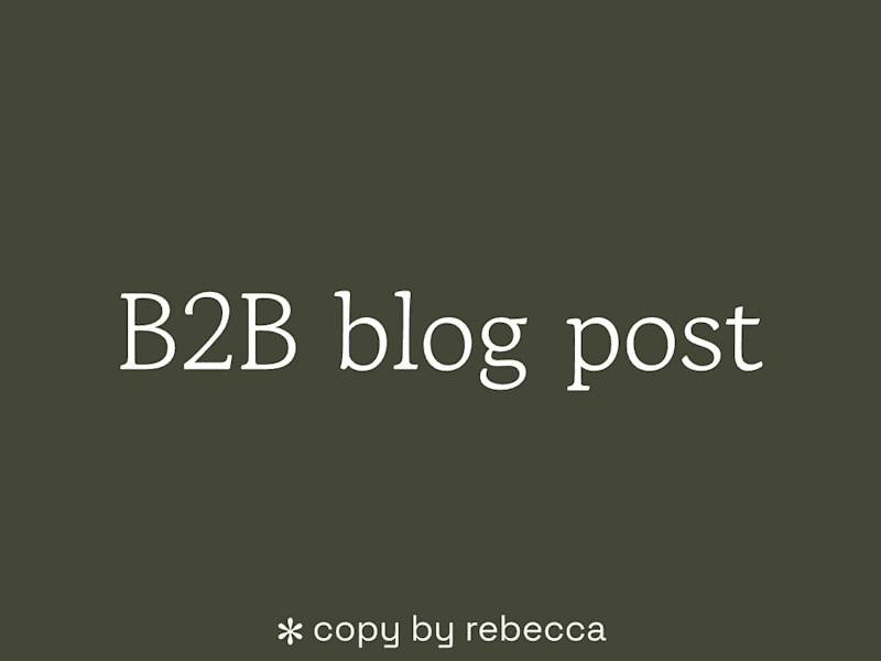 Cover image for Content Execution — B2B Blog Posts