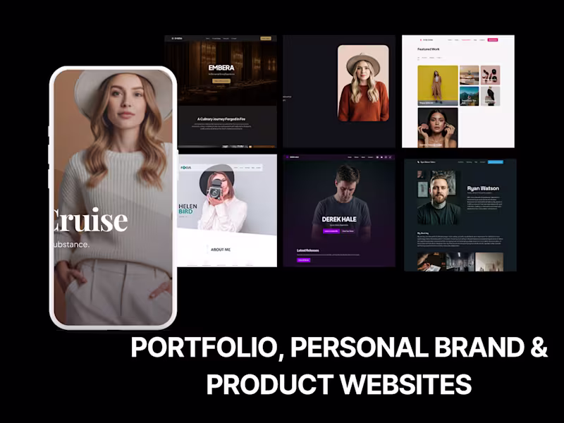 Cover image for Portfolio & Product Website Design & Development