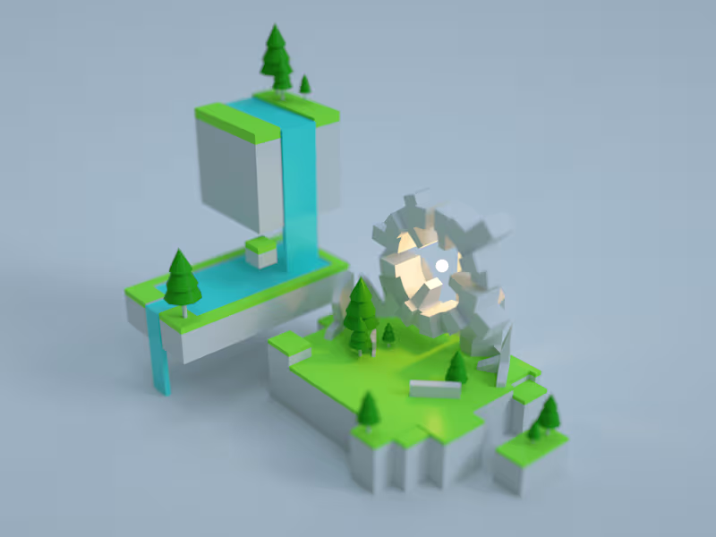 Cover image for _.RNDR._ on Instagram: Lowpoly art
