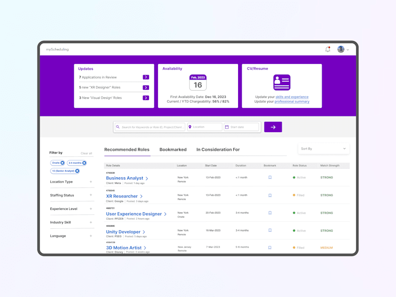 Cover image for myScheduling - UX Design