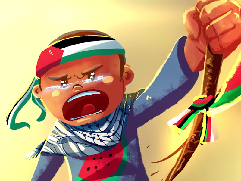 Cover image for ALL EYES ON RAFAH - Children's Book Illustration