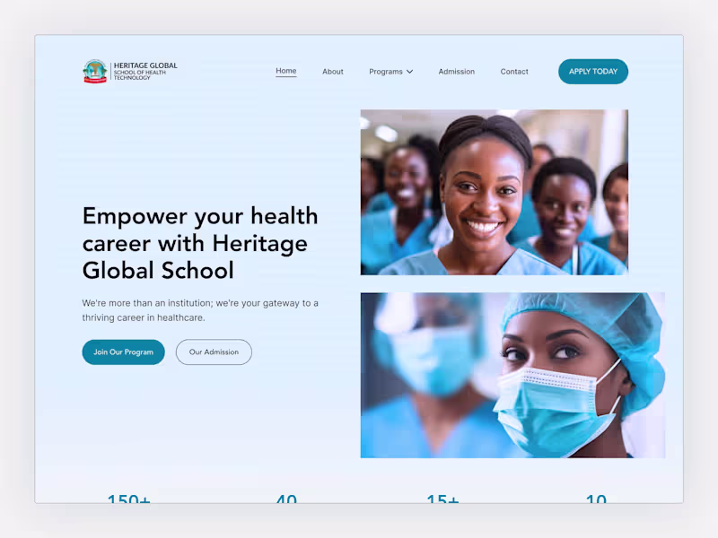 Cover image for Heritage Global School Website Redesign