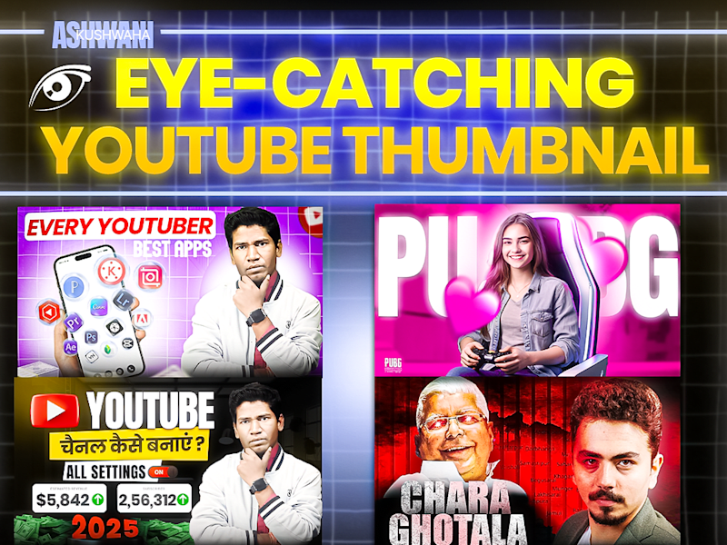 Cover image for I will create Youtube thumbnail design professional 