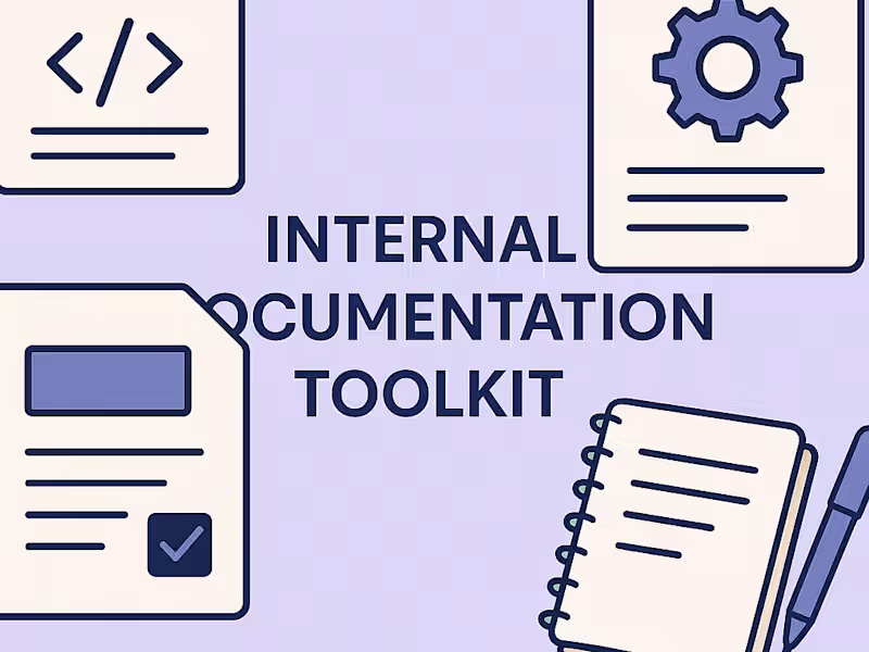 Cover image for Internal Documentation Toolkit