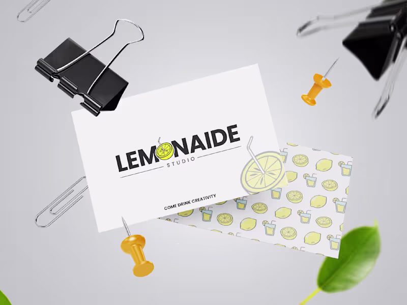 Cover image for BRAND IDENTITY - LEMONAIDE STUDIO 🍋
