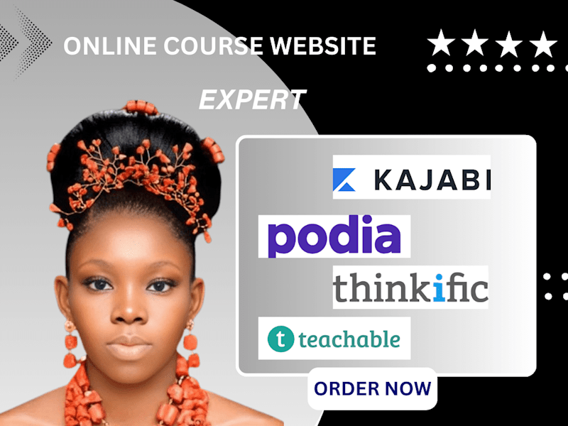 Cover image for KAJABI ONLINE COURSE WEBSITE | KAJABI WEBSITE DESIGN