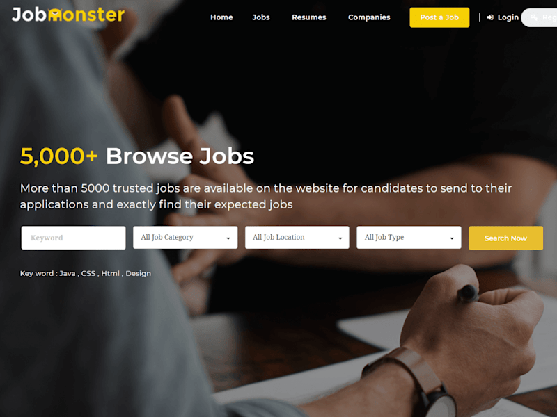 Cover image for Job Portal Website Modern Design