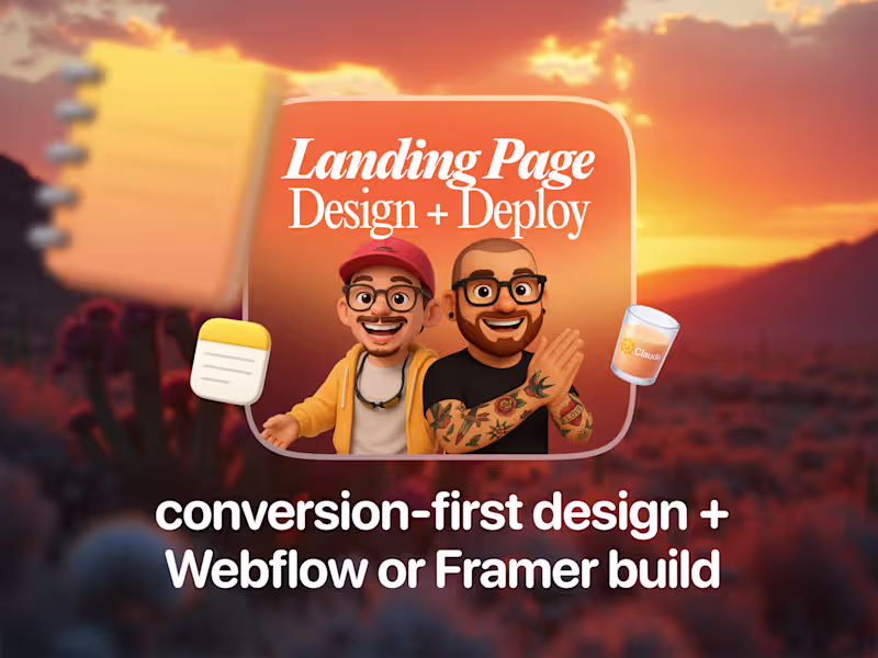 Cover image for Web3 Landing Page Design + Webflow/Framer Development