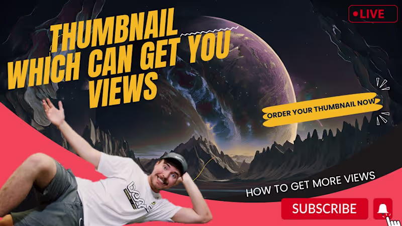 Cover image for Click Bait Thumbnails for your youtube videos