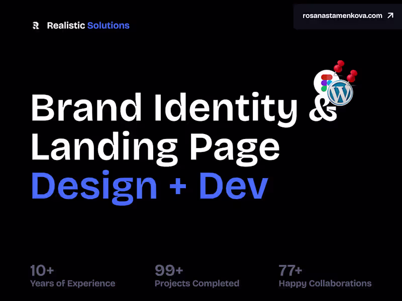 Cover image for Brand Identity & Landing Page Design + WordPress Development