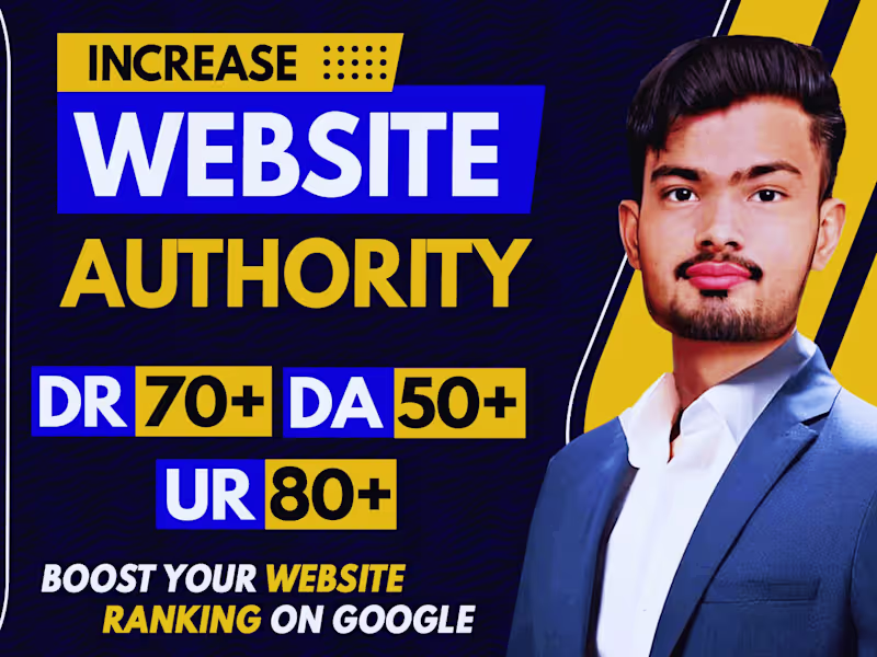 Cover image for Increase Moz DA Ahrefs DR & UR with quality SEO Backlinks
