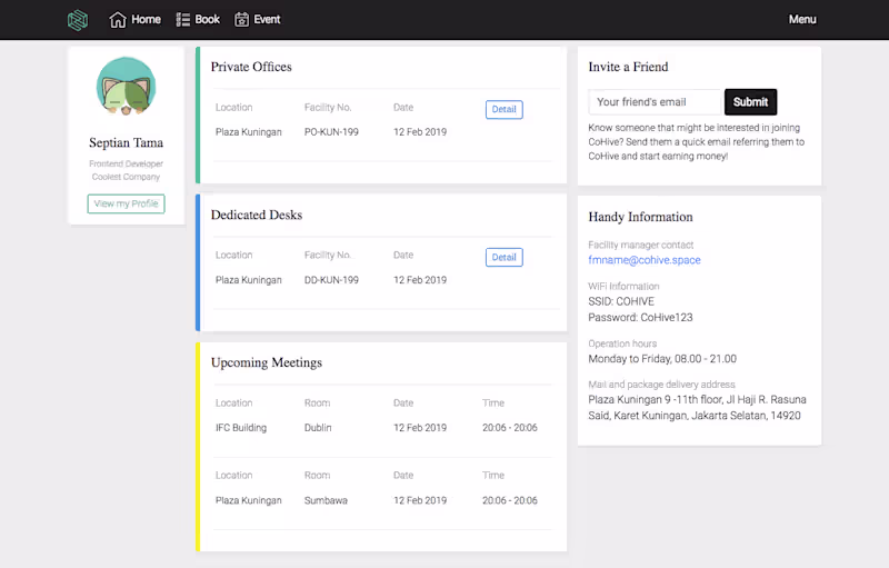 Cover image for COHIVE's Member Dashboard