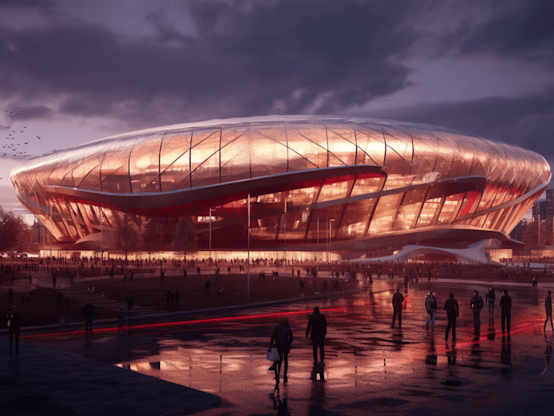 Cover image for You will get Outstanding 3D Stadium Design, great for marketing!