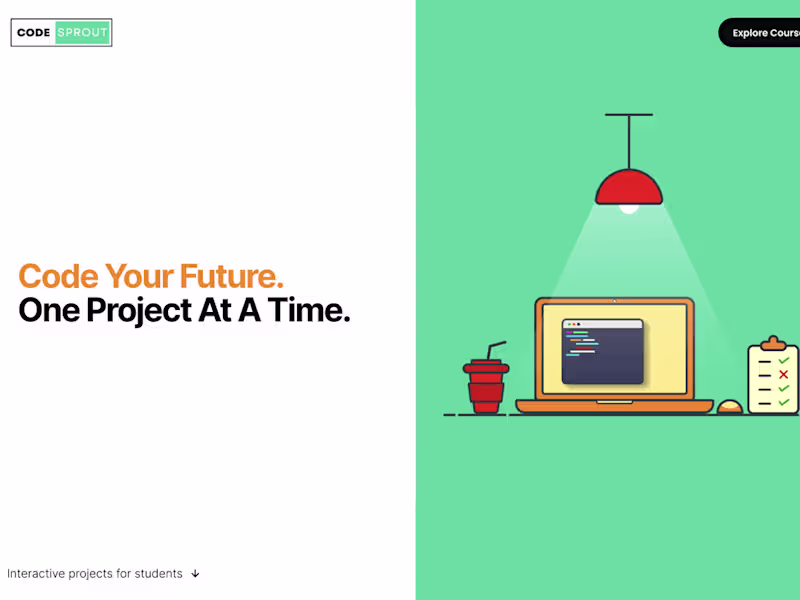 Cover image for Interactive coding platform Website
