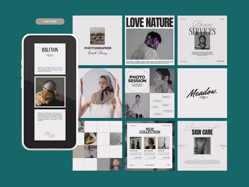 Cover image for  Social Media Design & Canva Graphics for Modern Brands