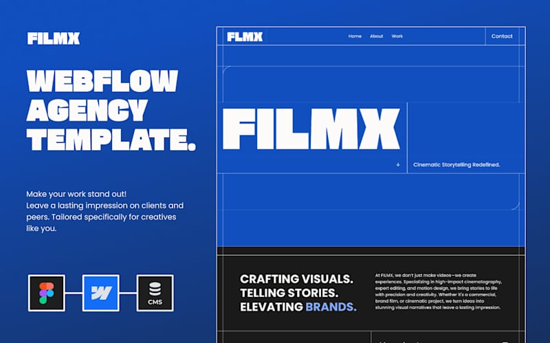 Cover image for FILMX Video Agency Template Design